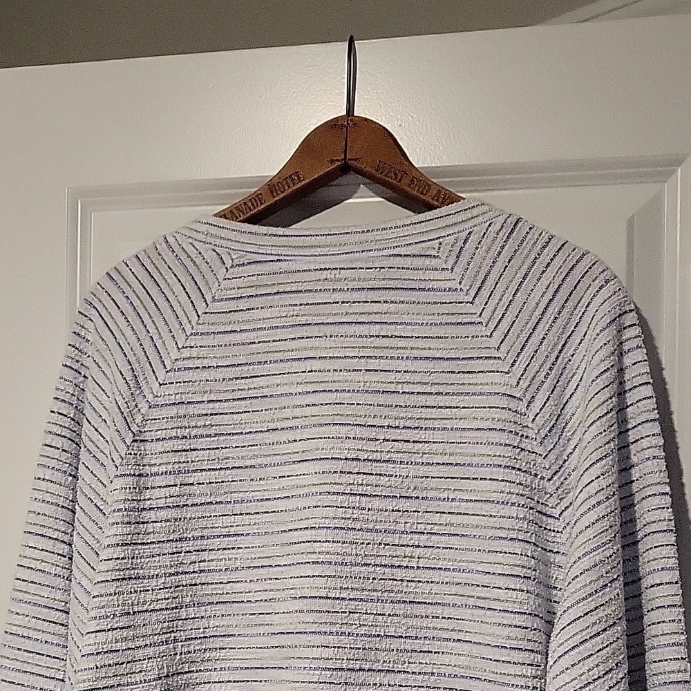 LOFT Multicolor Striped Knit Top - Picture 6 of 7